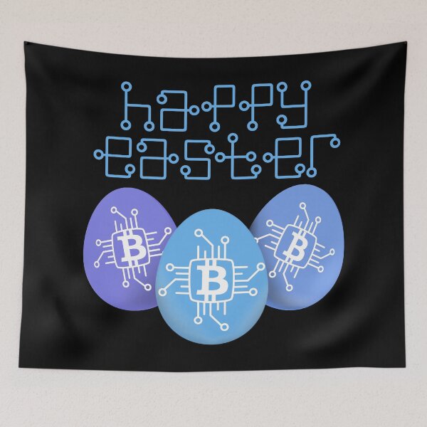 Item preview, Easter 2021 Bitcoin to the Moon - this is a great gift for every cryptocurrency investor designed and sold by hyggekrog.