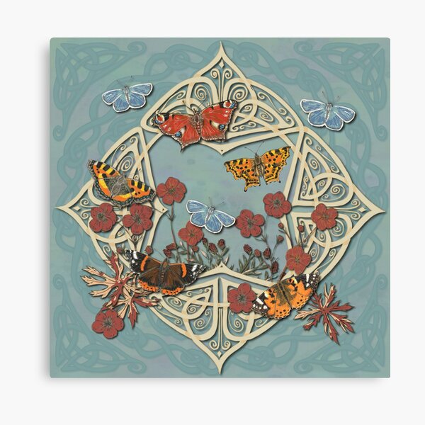 Butterfly Celtic Garden Fantasy Canvas Print