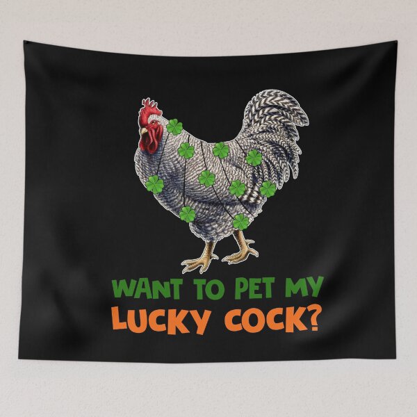 Item preview, Want To Pet My Lucky Cock St. Patrick's Day designed and sold by RBG1933Tee.