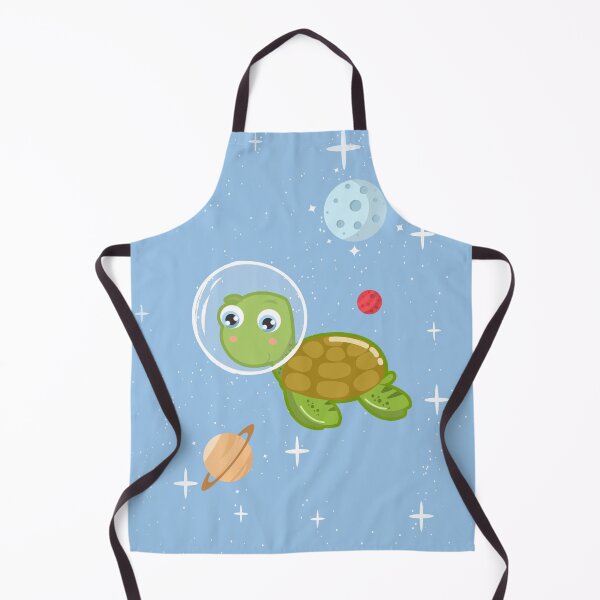 Item preview, cute green baby turtle in space designed and sold by Space Art.