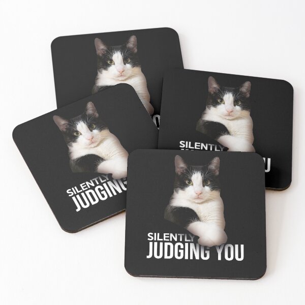 Item preview, Silently Judging You Funny Serious Cat designed and sold by csaron92.