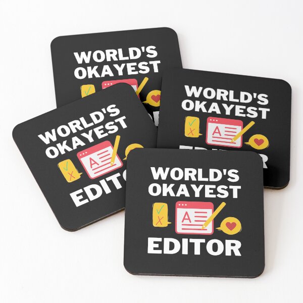 Item preview, World's Okayest And Best Editor designed and sold by livegood.