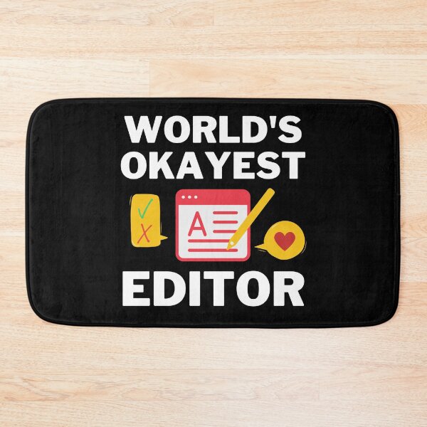 Item preview, World's Okayest And Best Editor designed and sold by livegood.