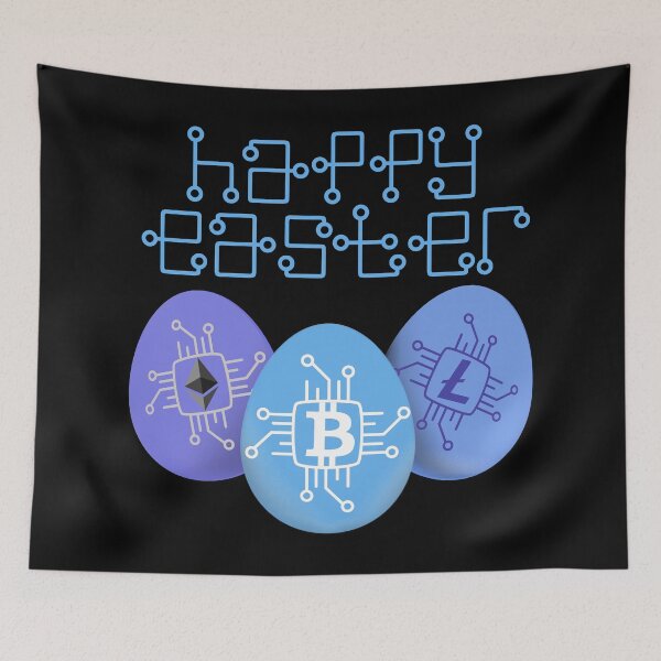 Item preview, Bitcoin Ethereum and Litecoin Hodlers - a great gift for every cryptocurrency investor for Easter 2021 designed and sold by hyggekrog.