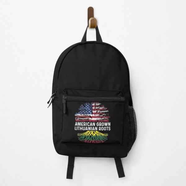Item preview, American Grown Lithuanian Roots Lithuania US Flag Family Tree Design designed and sold by alenaz.
