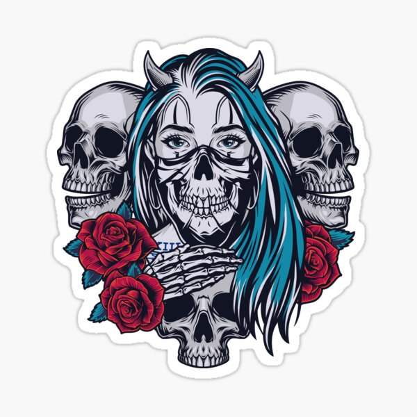 Skull-Going Bananas Sticker for Sale by SpookySkulls