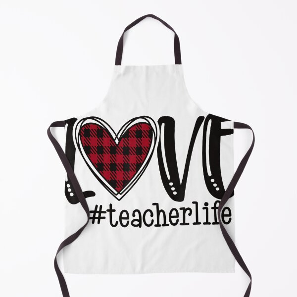 Item preview, Cute Love Teacher Life Buffalo Plaid Valentines Day designed and sold by PanZhi.