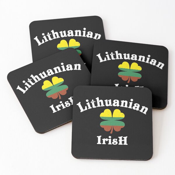 Item preview, Lucky Lithuanian Irish Flag Shamrock Leaf St Patricks Day designed and sold by alenaz.