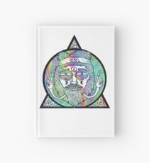 Trippy Psychedelic Hippie Design Hardcover Journal