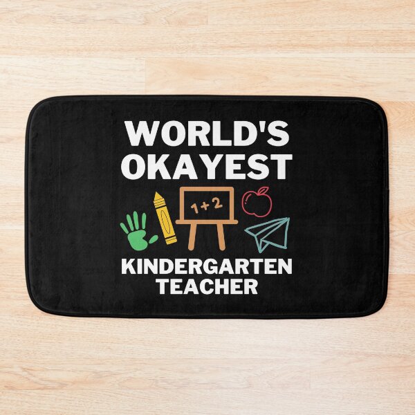 Item preview, World's Okayest And Best Kindergarten Teacher  designed and sold by livegood.