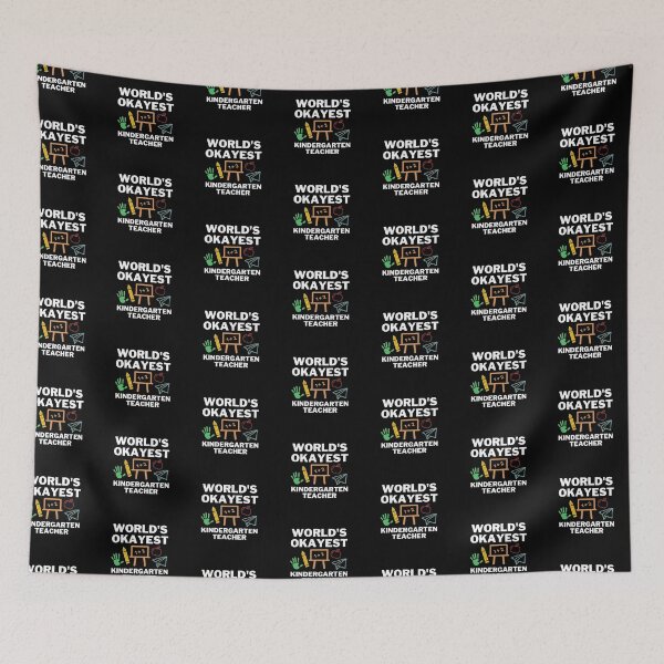 Item preview, World's Okayest And Best Kindergarten Teacher  designed and sold by livegood.