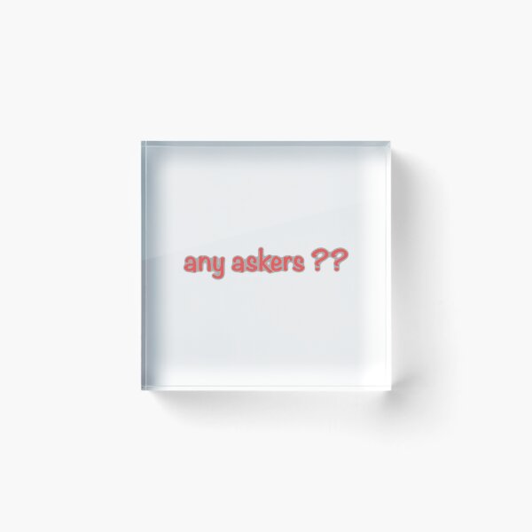 Item preview, any askers sticker designed and sold by mozax.