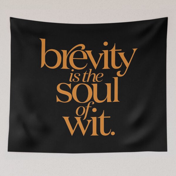 Item preview, brevity is the soul of wit v.1 designed and sold by x1brett.