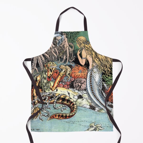 Item preview, The Little Mermaid and the Sea Hag - Ivan Bilibin designed and sold by forgottenbeauty.