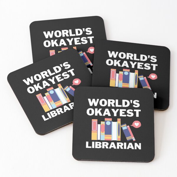 Item preview, World's Okayest And Best Librarian designed and sold by livegood.