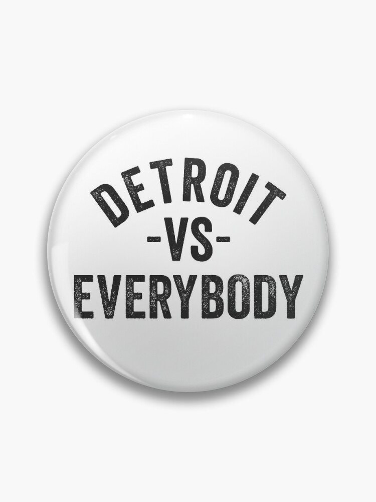 Vintage retro Detroit vs Everybody  Sticker for Sale by 187designz