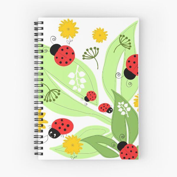 Item preview, Ladybugs yellow flowers green leaves designed and sold by ZophiaSolaris.