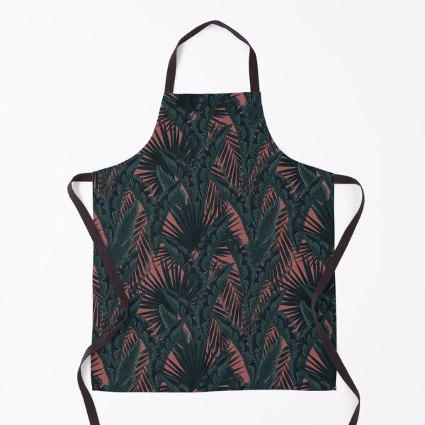 Item preview, Tropical seamless stylized concept digital print with tropical green leaves, areca, banana leaves, rainforest plants. designed and sold by ANAKOTO.