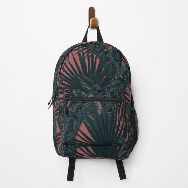 Item preview, Tropical seamless stylized concept digital print with tropical green leaves, areca, banana leaves, rainforest plants. designed and sold by ANAKOTO.
