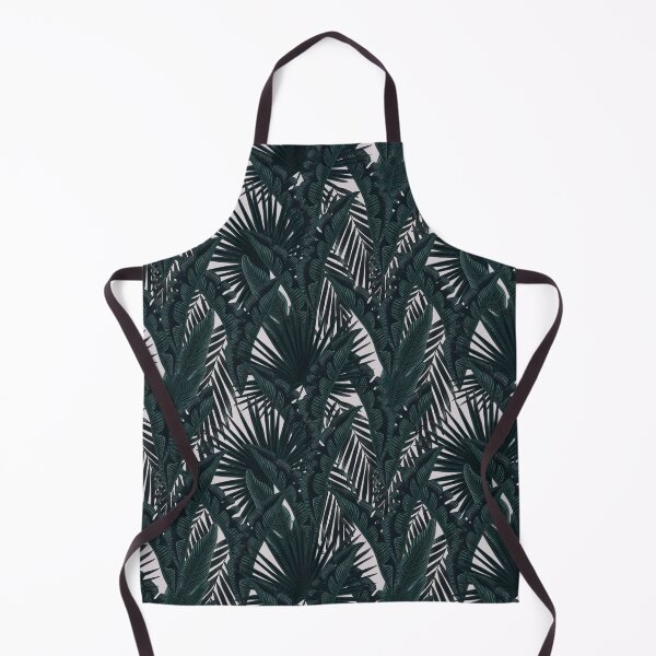 Item preview, Tropical seamless stylized concept digital print with tropical green leaves, areca, banana leaves, rainforest plants. designed and sold by ANAKOTO.
