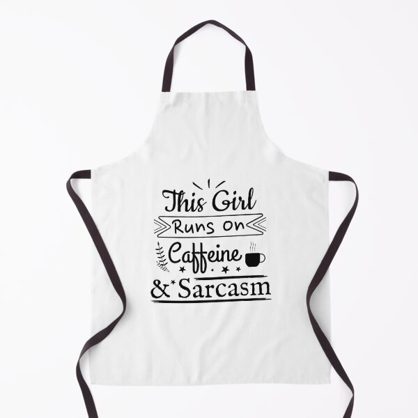 Item preview, This girl runs on caffeine and sarcasm, Sarcastic quote, Coffee lover designed and sold by cyhdesign.
