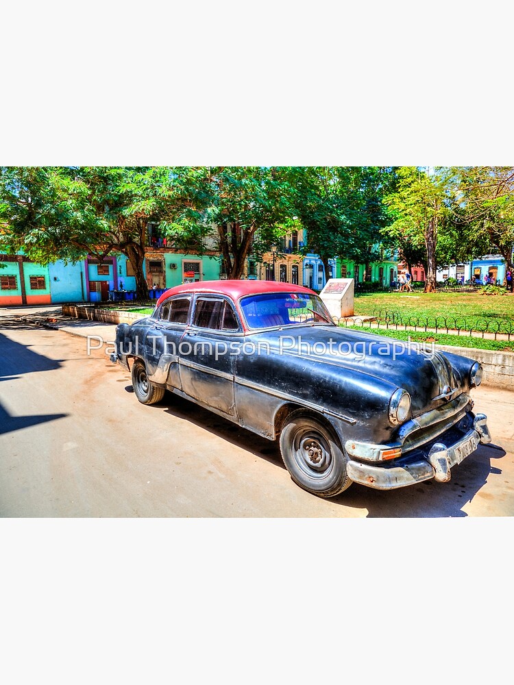 Black Car In Havana Cuba Poster