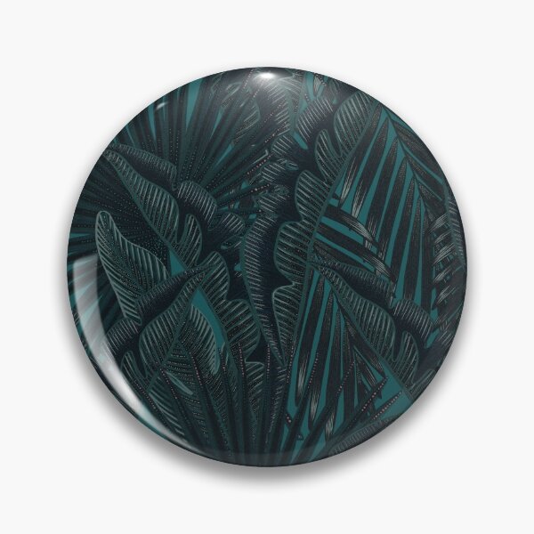 Item preview, Tropical seamless stylized concept digital print with  tropical green leaves, areca, banana leaves, rainforest plants. designed and sold by ANAKOTO.