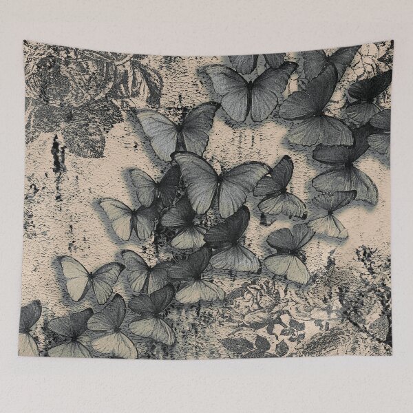 Item preview,  Silver butterfly pattern designed and sold by timelessfancy.