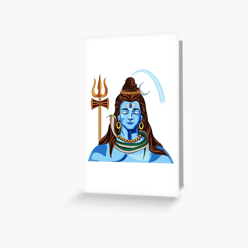 Lord Shiva in meditation Greeting card for Maha Shivratri Stock Vector  Vector And Low Budget Royalty Free Image Pic ESY043990993  agefotostock