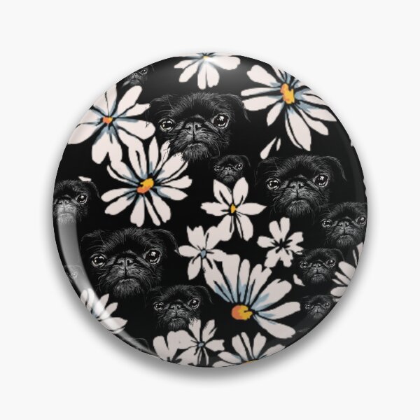 Item preview, Black Pugs And Daisy  designed and sold by THISPUGVIBE.