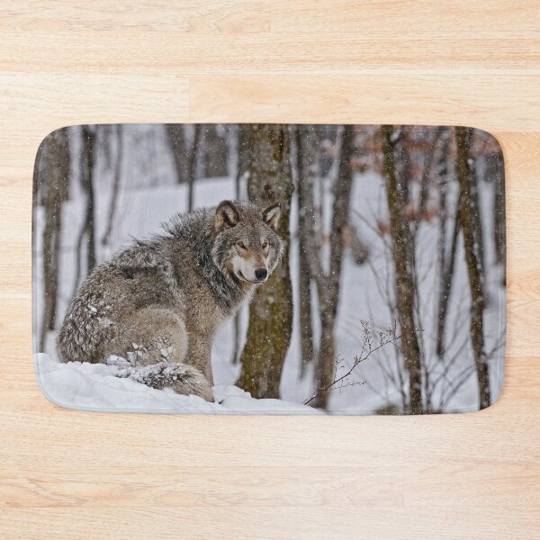Item preview, Timber Wolf In Snow designed and sold by Michael Cummings.
