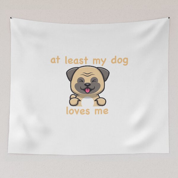 Item preview, at least my dog loves me t-shirt designed and sold by mozax.