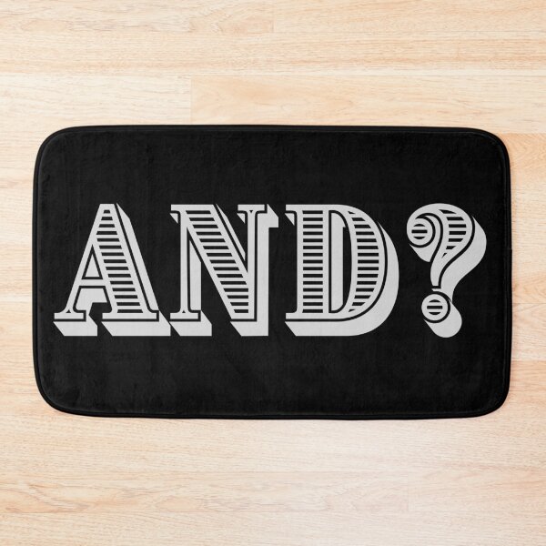 Item preview, And? - Black  designed and sold by miTeless seDign.