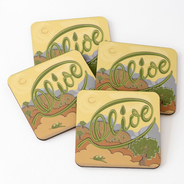 Item preview, Olive tree, landscape. In illustration style designed and sold by Svetaslavna.