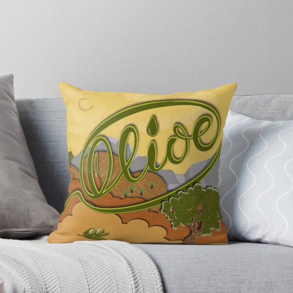 Item preview, Olive tree, landscape. In illustration style designed and sold by Svetaslavna.