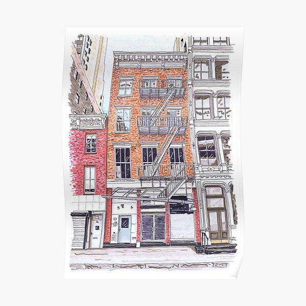 A little Life book - Lispenard Street - Hanya Yanagihara - New York Poster