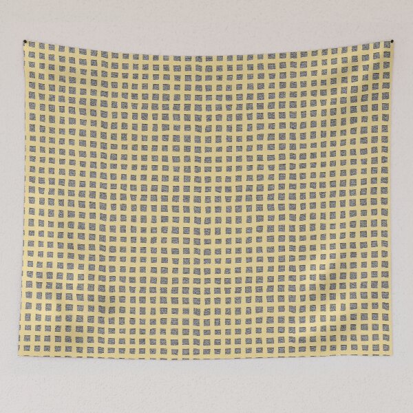 Item preview, Painted Squares Geometric Pattern - Yellow and Grey designed and sold by vortexatelier.