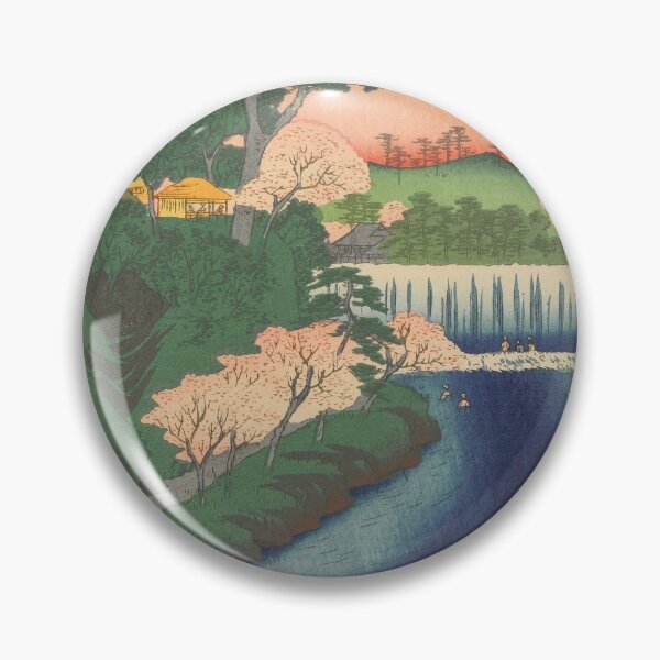 Item preview, Otonashi River Park Vintage Ukiyo-e Japanese Art designed and sold by VintageArchive.