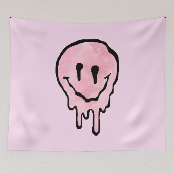 Item preview, Pink watercolor drippy face designed and sold by Als10806.