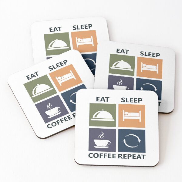 Item preview, Eat Sleep Coffee Repeat, gift for girls, gift for men, gift for all designed and sold by withforyou ..