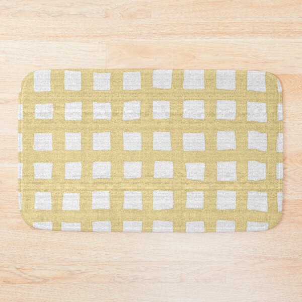 Item preview, Painted Squares Geometric Pattern - Yellow and White designed and sold by vortexatelier.