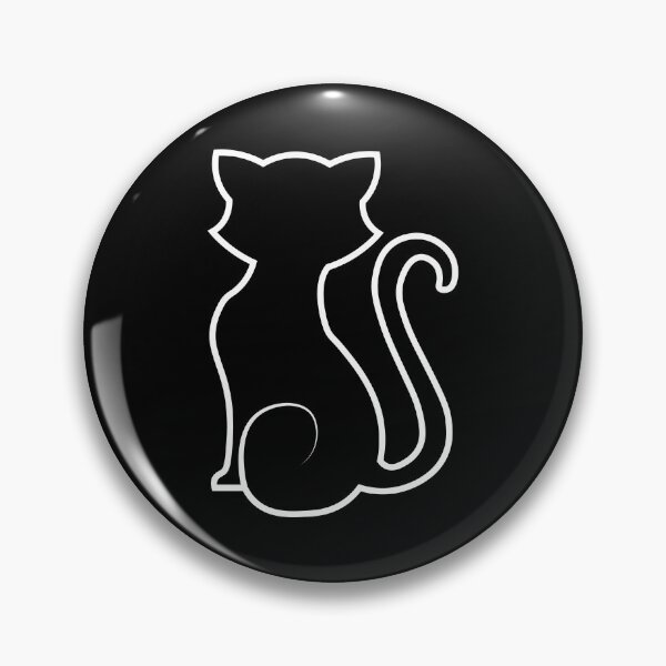 Item preview, Little black cat silhouette designed and sold by CyrielleShop.