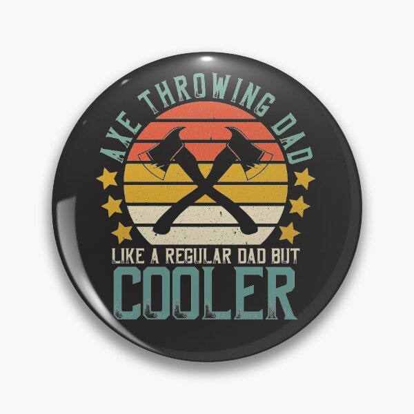 Item preview, Retro Father's Day Axe Throwing Dad Like A Regular Dad But Cooler designed and sold by DreamColor.