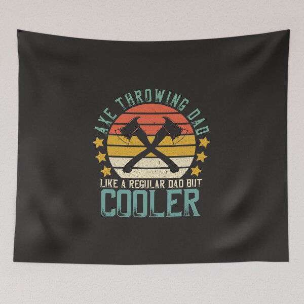 Item preview, Retro Father's Day Axe Throwing Dad Like A Regular Dad But Cooler designed and sold by DreamColor.