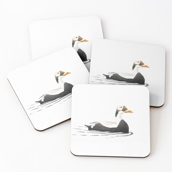 Item preview, Swimming adult male Spectacled Eider designed and sold by AndrasVasasArt.