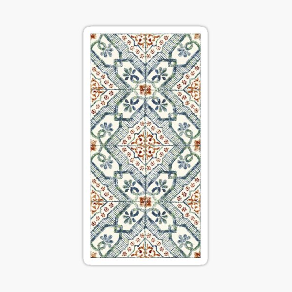MOTIF DE CARREAUX DE ZELLIGE TRADITIONNELS Sticker