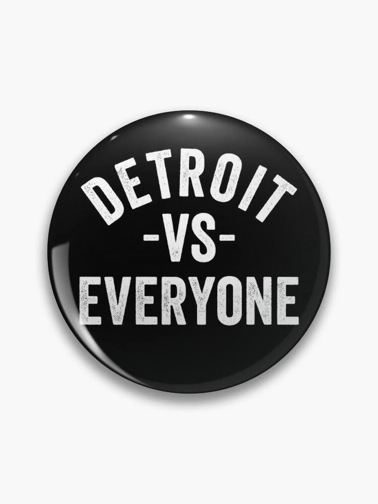 Vintage retro Detroit vs Everybody  Sticker for Sale by 187designz