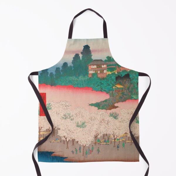 Item preview, Cherry Blossoms Flower Pavilion Hiroshige Vintage Ukiyo-e Japanese Art designed and sold by VintageArchive.