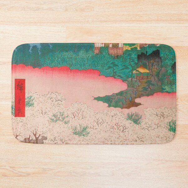Item preview, Cherry Blossoms Flower Pavilion Hiroshige Vintage Ukiyo-e Japanese Art designed and sold by VintageArchive.
