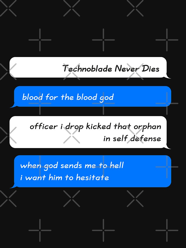 "Technoblade Quote: Technoblade Never Dies" Lightweight Sweatshirt by